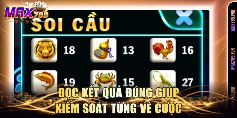 Đọc kết quả đúng giúp kiểm soát từng vé cược