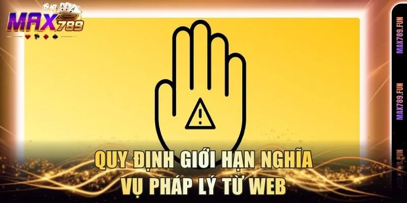 Quy định giới hạn nghĩa vụ pháp lý từ web